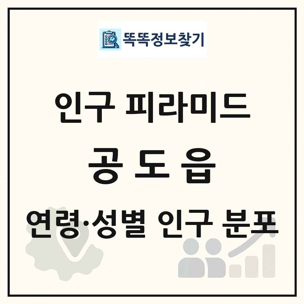 공도읍 인구 피라미드 링크 그림